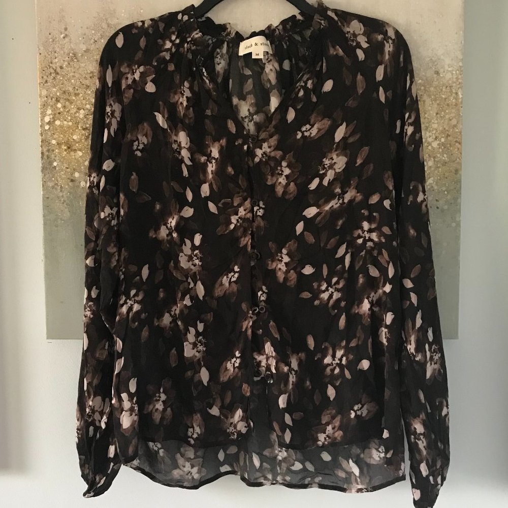 🇺🇸 Cloth & Stone Floral Blouse (NWT)